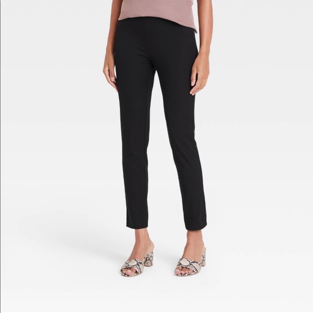 NEW Black high rise skinny ankle pants